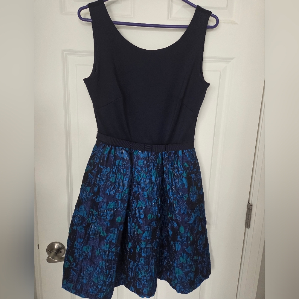 Taylor Navy and Blues Dress